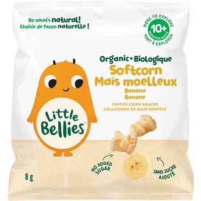 Little Bellies Mais Moeulleux Bananes 8g Little Bellies Mais Moeulleux Bananes 8g