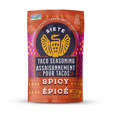 SIETE ASSAISONNEMENT POUR TACOS - EPICE 37g SIETE ASSAISONNEMENT POUR TACOS - EPICE 37g