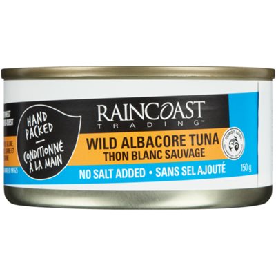 Raincoast Trading Thon Blanc Sauvage Sans Sel Ajouté 150 g Raincoast Trading Thon Blanc Sauvage Sans Sel Ajouté 150 g