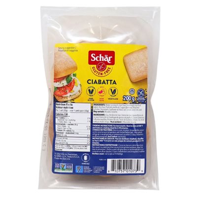 Schar Petits Pains Ciabatta Sg 200G Schar Petits Pains Ciabatta Sg 200G