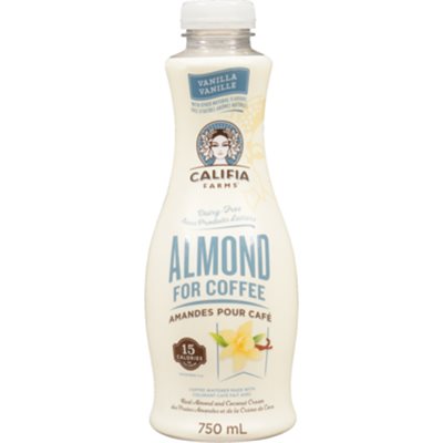 Califia Farms Mélange de café à la crème d'amandes et de noix de coco - Saveur vanille 750 ml Califia Farms Mélange de café à la crème d'amandes et de noix de coco - Saveur vanille 750 ml