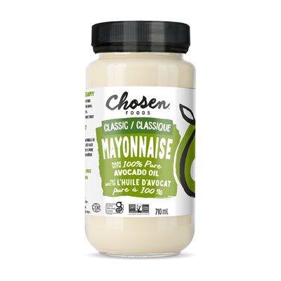 Chosen Foods Classic Avocado Oil Based Mayonnaise 710ml Chosen Foods Classic Avocado Oil Based Mayonnaise 710ml