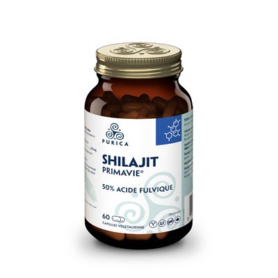 Purica Shilajit Bio 50% Acide Fulvique 250mg 60v-caps Purica Shilajit Bio 50% Acide Fulvique 250mg 60v-caps