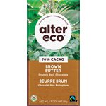 Alter Eco Beurre Brun Chocolat Noir Biologique Salé 80 g