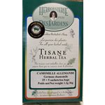 Herboristerie Desjardins Chamomile Herbal Tea, Bonus Size Tau, 25+5 Bags