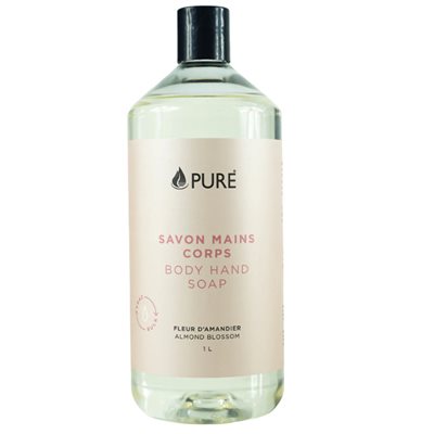 Pure Savon Mains & Corps Fleur d'Amandier 1L Pure Savon Mains & Corps Fleur d'Amandier 1L