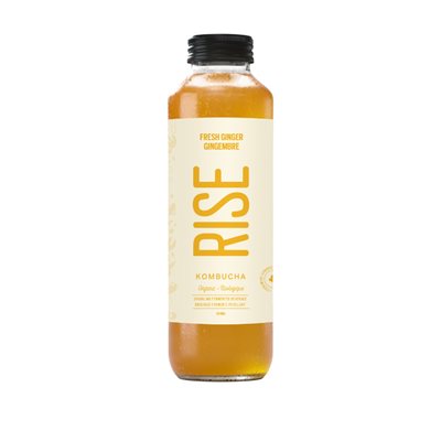 Rise Kombucha Bio Thé Blanc Gingembre 414 ml Rise Kombucha Bio Thé Blanc Gingembre 414 ml