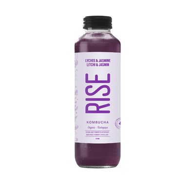 Rise Kombucha Bio Litchi Et Jasmin 414ml Rise Kombucha Bio Litchi Et Jasmin 414ml