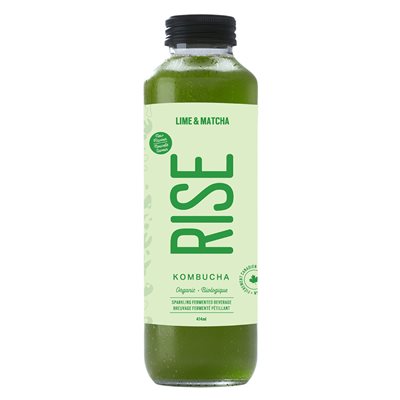 Rise Kombucha Bio Lime Et Matcha 414ml Rise Kombucha Bio Lime Et Matcha 414ml