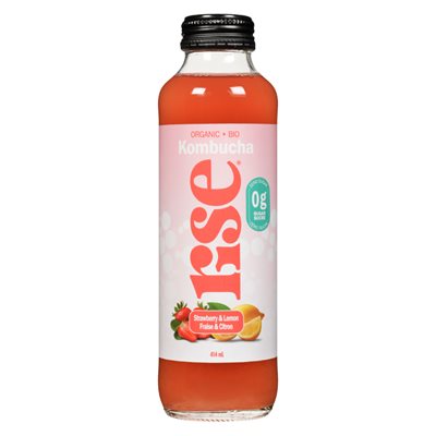 Rise Kombucha Fraise & Citron 414Ml Rise Kombucha Fraise & Citron 414Ml