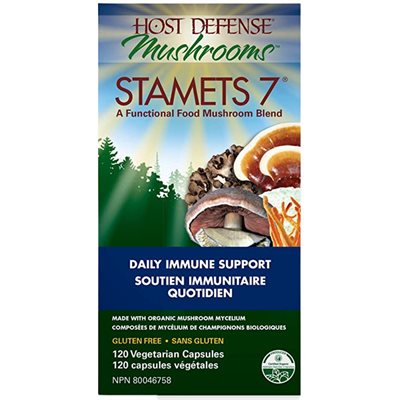 Host Defense Stamets 7 Support Immunitaire Quotidien 120 Capsules Host Defense Stamets 7 Support Immunitaire Quotidien 120 Capsules