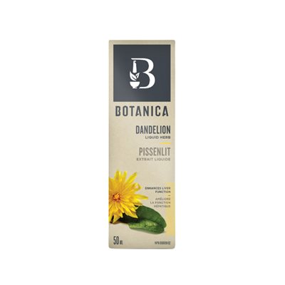 Botanica Extrait Liquide de Pissenlit Biologique 50ml Botanica Extrait Liquide de Pissenlit Biologique 50ml