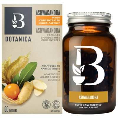Botanica Ashwagandha Biologique 60 Capsules Liquides Botanica Ashwagandha Biologique 60 Capsules Liquides