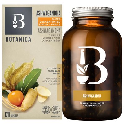 Botanica Ashwagandha Biologique 120 Capsules Liquides Botanica Ashwagandha Biologique 120 Capsules Liquides