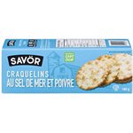 Sea Salt & Pepper Crackers 185G