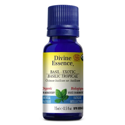 Divine Essence Basil - Exotic Organic Essential Oil 15ml