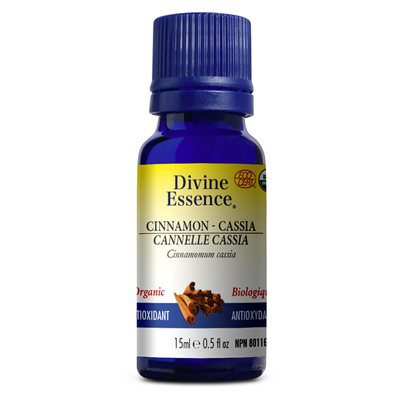 Divine Essence Cinnamon Cassia Organic Essential Oil 15ml