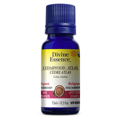 Divine Essence Cedarwood Atlas Organic Essential Oil 15ml