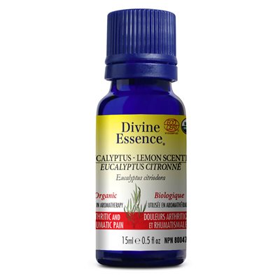 Divine Essence Eucalyptus Lemon-Scented Organic Essential Oil 15ml