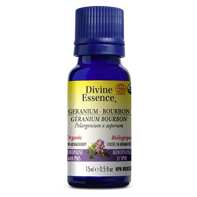 Divine Essence Geranium - Bourbon Organic Essential Oil 15ml