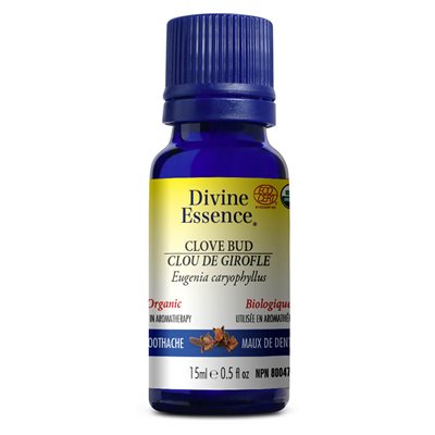 Divine Essence Clove Bud Organic Essential Oil 15ml