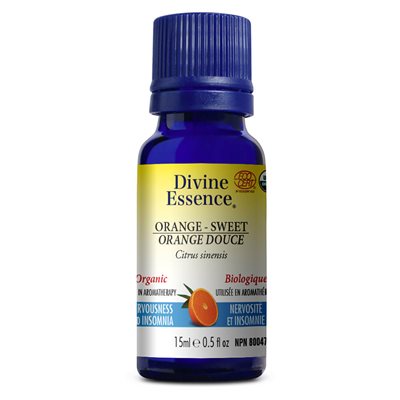 Divine Essence Orange Douce Huile Essentielle Biologique 15ml