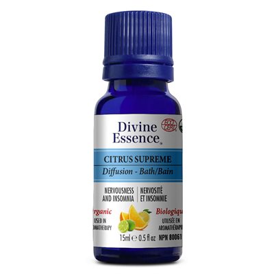 Divine Essence Citrus Supreme Synergy Organic Essential Oil 15ml