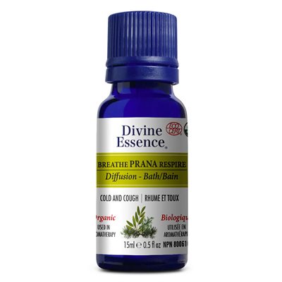 Divine Essence Synergie Prana Respire Huile Essentielle Biologique 15ml