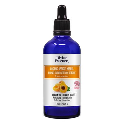 Divine Essence Noyau d'Abricot Huile De Beauté Biologique 100ml