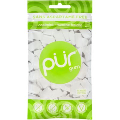 Pur Gomme à la Menthe Fraà®che 55 Morceaux Pur Gomme à la Menthe Fraà®che 55 Morceaux