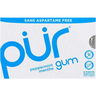 Pur Gomme à la Menthe Poivrée 9 Morceaux Pur Gomme à la Menthe Poivrée 9 Morceaux