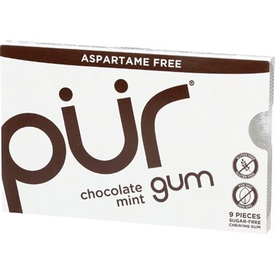 Pur Gomme Menthe et Chocolat 9 Morceaux Pur Gomme Menthe et Chocolat 9 Morceaux