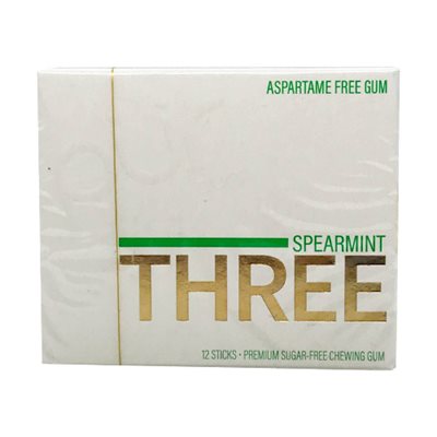Pur Gomme Trois Menthe Verte 12 Bâtonnets de Gomme Pur Gomme Trois Menthe Verte 12 Bâtonnets de Gomme