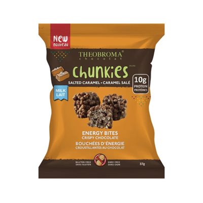 Theobroma Bouchées énergétiques Chunkies au caramel salé 37 g Theobroma Bouchées énergétiques Chunkies au caramel salé 37 g