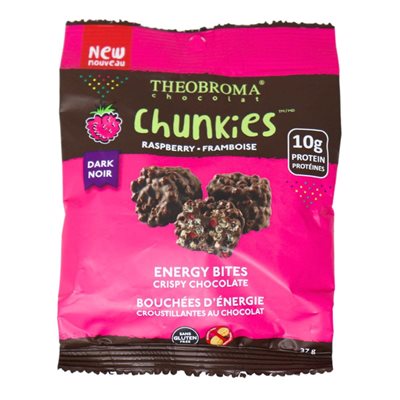 Theobroma Chunkies Bouchées d'énergie Croustillantes au Choco Framboise Theobroma Chunkies Bouchées d'énergie Croustillantes au Choco Framboise