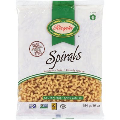 Rizopia Grosses Spirales De Riz Brun 454G Rizopia Grosses Spirales De Riz Brun 454G