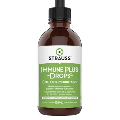 Strauss Naturals Gouttes Immunitaire + 100ml Strauss Naturals Gouttes Immunitaire + 100ml