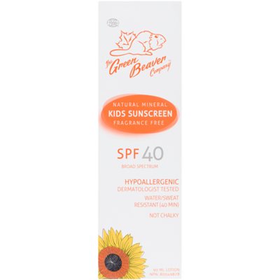 Green Beaver Organic SPF40 Kids Sunscreen 90ml