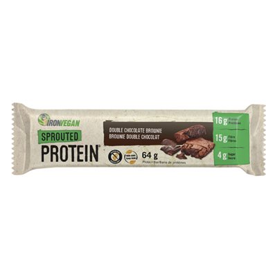 Iron Vegan Proteine Barre Germe Double Chocolat Iron Vegan Proteine Barre Germe Double Chocolat