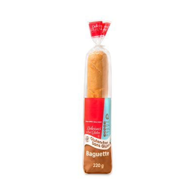 Delicious without Gluten Baguette 220g Delicious without Gluten Baguette 220g