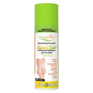 Novarnica Antidouleur hydratante pour les pieds pompe 118ml