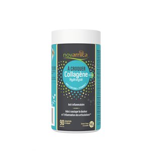 Novarnica Collagène croquable anti-inflamatoire Saveur de crème vanille 90un