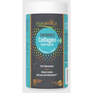 Novarnica Collagène croquable anti-inflamatoire Saveur de pêche et mangue 90un