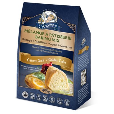 Cuisine L'Angélique Mélange Gateau Dore Bio 495g Cuisine L'Angélique Mélange Gateau Dore Bio 495g