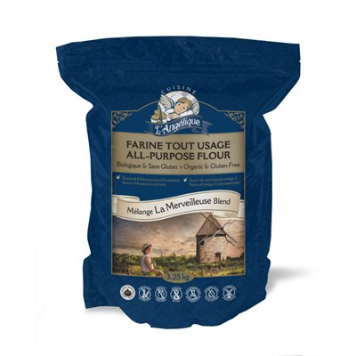 Cuisine L'Angélique Farine Tout Usage La Merveilleuse Bio 3.25kg Cuisine L'Angélique Farine Tout Usage La Merveilleuse Bio 3.25kg