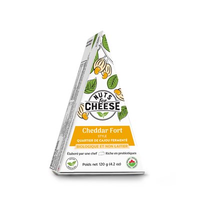 Nuts for Cheese cajou fermenté pointe de style cheddar fort bio