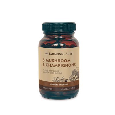 HARMONIC ARTS 5 CHAMPIGNONS bio 60caps HARMONIC ARTS 5 CHAMPIGNONS bio 60caps
