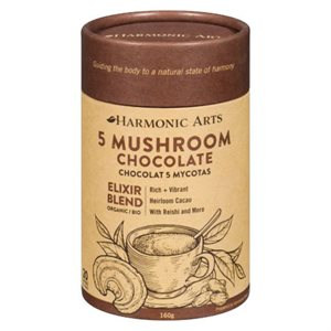 Harmonic Arts Organic 5 Mushroom Chocolate Elixir Blend 160g