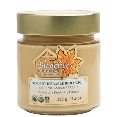 Biodélices Fondant d'érable Biologique 325g Biodélices Fondant d'érable Biologique 325g