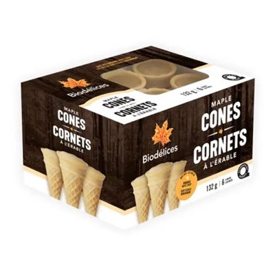 Biodelices Maple Cones 6X22G